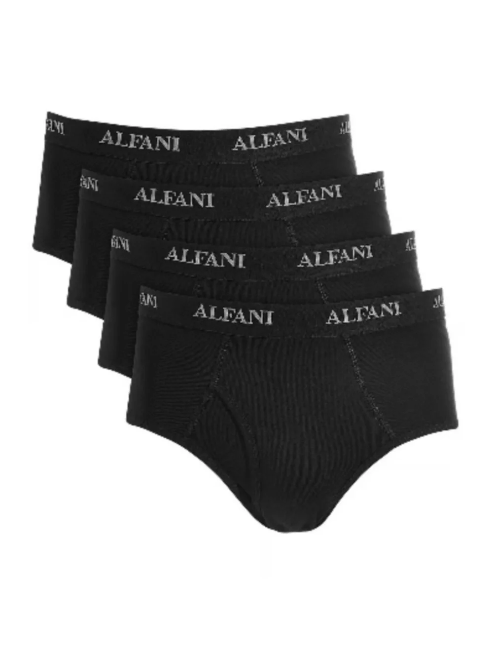 Alfani Men's Black Cotton Briefs Pack with Branded Waistband Size XXL New